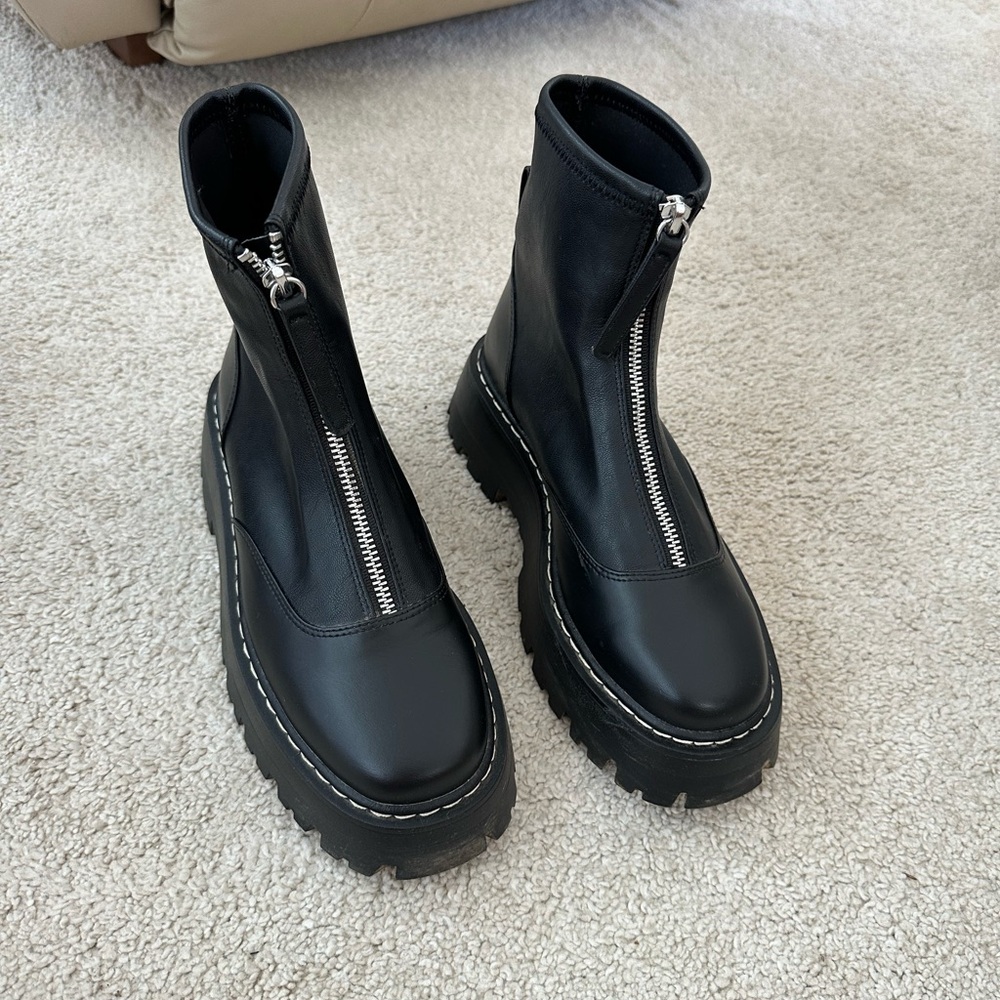 chunky heel boots